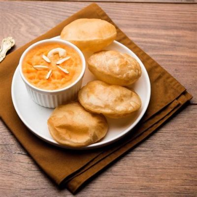  Halwa Poori: 달콤한 꿀맛과 바삭한 식감이 어우러진 아침의 향연!